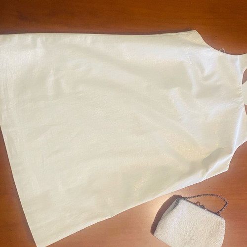 Mini dress vintage Kate Moss Topshop beige with gold thread like new, size M