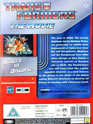 DVD TRANSFORMERS THE MOVIE FAMILY/SCI-FI ANIMATION