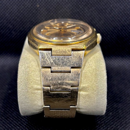 Seiko Bellmatic used gold-plated watch with original integrated bracelet