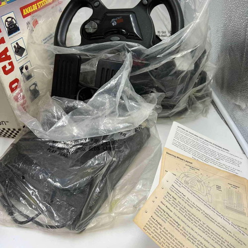 Mad Catz Analog Steering Wheel and Pedals used for Playstation 1