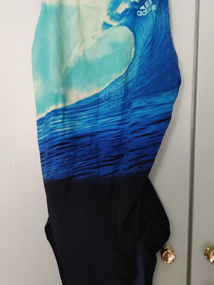 Adidas one-piece swimsuit new, size Small, black and blue