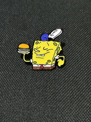 SpongeBob Pin with Burger like new