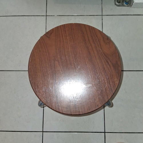 Wooden metal stool used