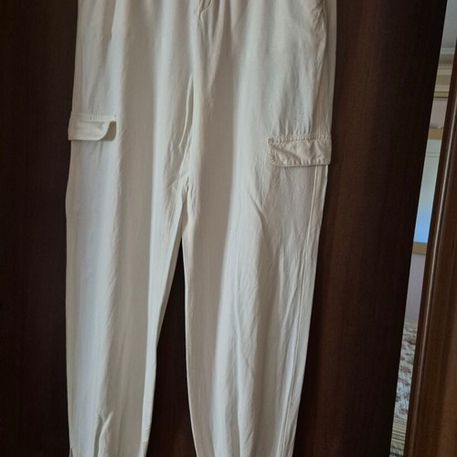 Zara linen-viscose pants like new, beige, size L