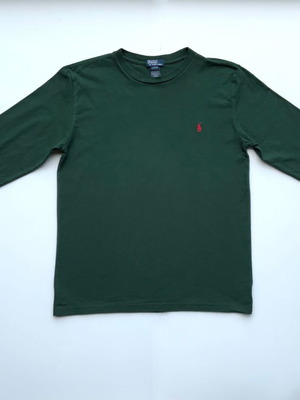 Polo by Ralph Lauren παιδική μακρυμάνικη μπλούζα πράσινη μεταχειρισμένη, μέγεθος L (14-16 ετών)