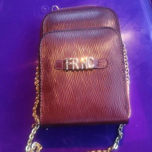 FRNC shoulder bag new, bordeaux, eco leather