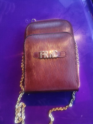 FRNC shoulder bag new, bordeaux, eco leather