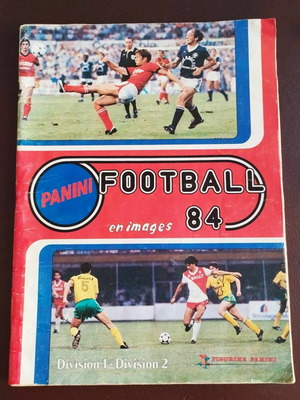 Panini Football 1984 sticker album like new in French