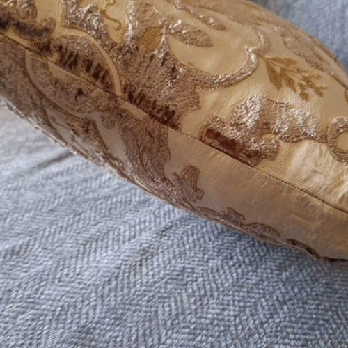 Handmade Silk Embroidered Pillowcase with Zipper