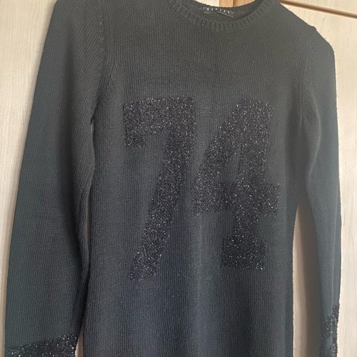 Sisley Dress Black like new, size XXL for 12 years old
