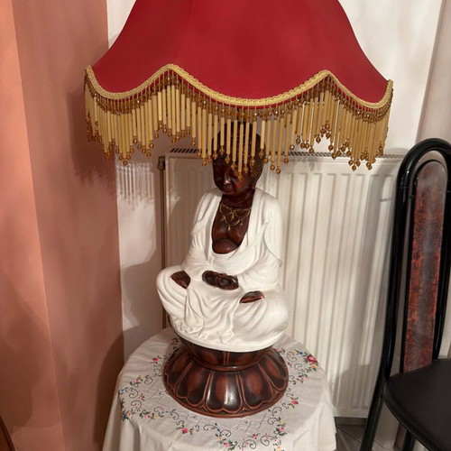 Buddha table lamp vintage, like new