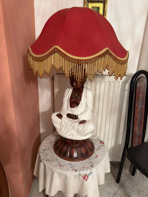 Buddha table lamp vintage, like new
