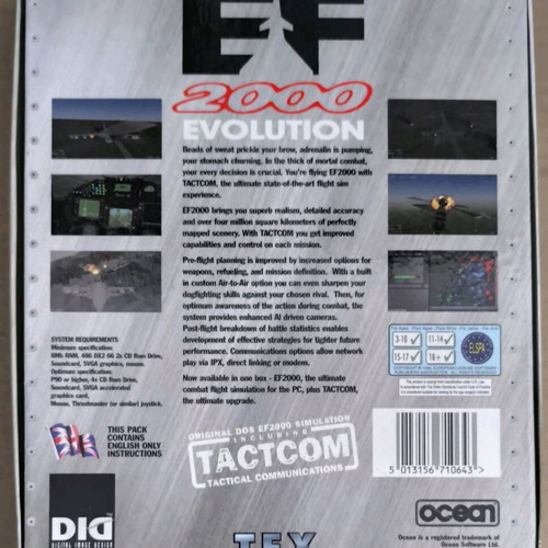 EF 2000 Evolution (+ Tactcom) PC CD-ROM like new