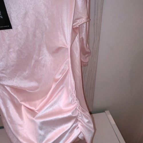 Zic Zac satin blouse baby pink, new with tags