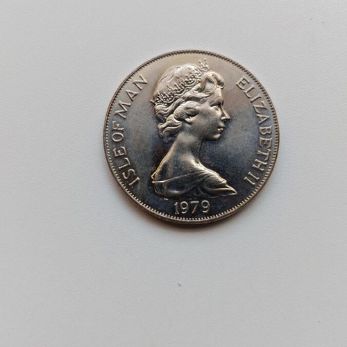 One Crown Isle of Man 1979 Millennium Tynwald coin like new