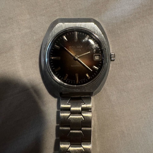 Poljot Automatic 23 Jewels wristwatch used, Soviet made