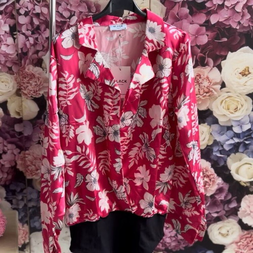 Satin bodysuit new pink size L