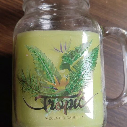 Pineapple scented candle in jar like new