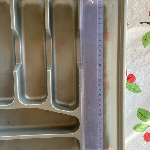 Cutlery tray 6 slots like new, gray