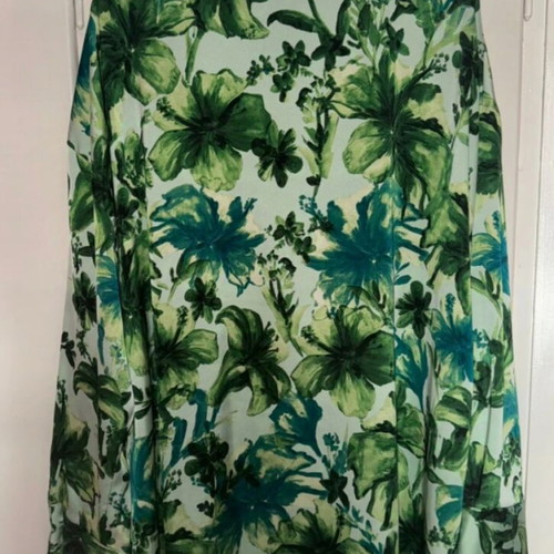 Zara printed shirt like new, long oversized, green