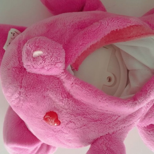 Care Bear Love Bear used, talks and laughs