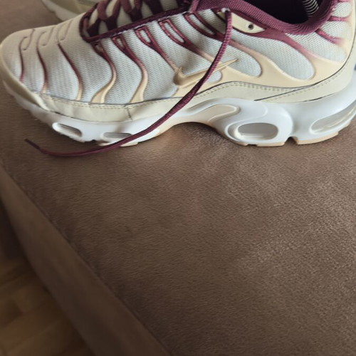 Nike Air Max TN sneakers used, beige and gold, size 44