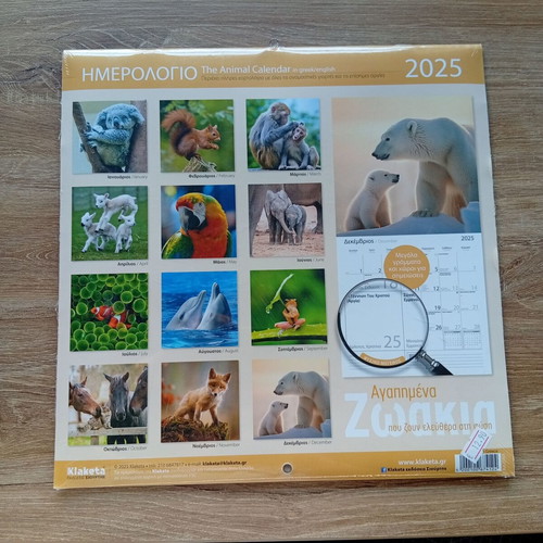 Calendar 2025 sealed, 30x30cm