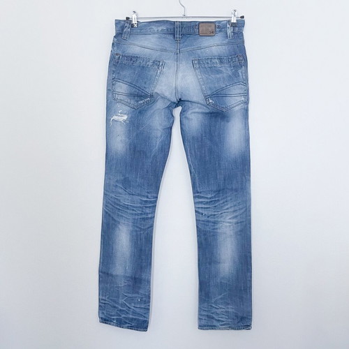 Pull & Bear Jean pant used with rips, blue, EUR 44