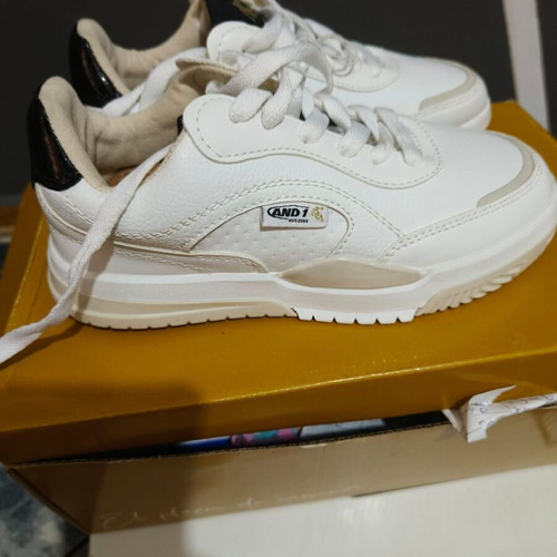 AND1 Kids' White Athletic Shoes new, size EU 32-33