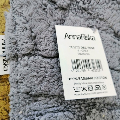 Anna Riska bath mat 50x80 new, 100% cotton