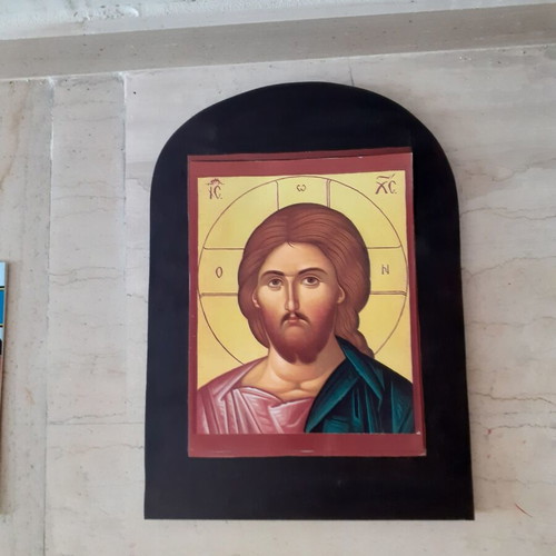 Wooden religious icon new, handmade, 39×28 cm