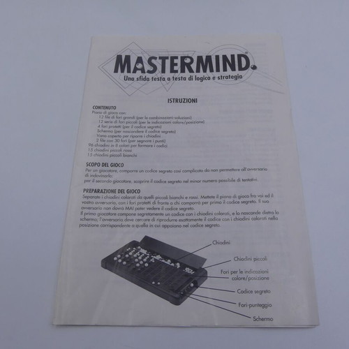 Mastermind Parker 1990s vintage board game used
