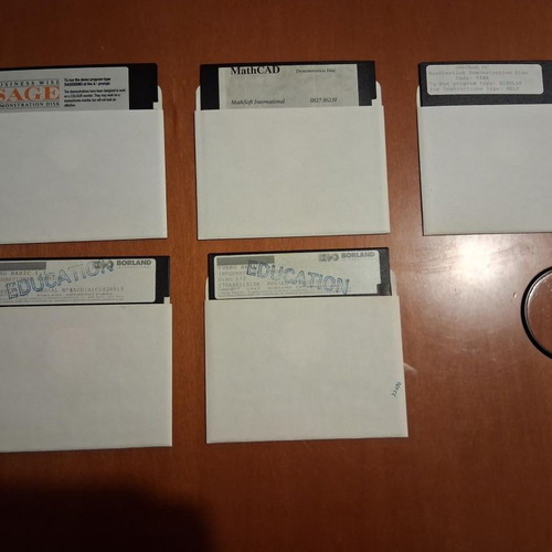 5.25-inch floppy disks used, pack of 5
