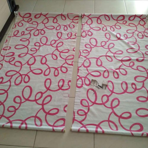 Roller blinds used, set of 2, Coulisse for children's room