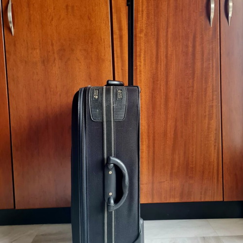 Pierre Cardin medium suitcase 24×43×66 cm with 2 wheels, black