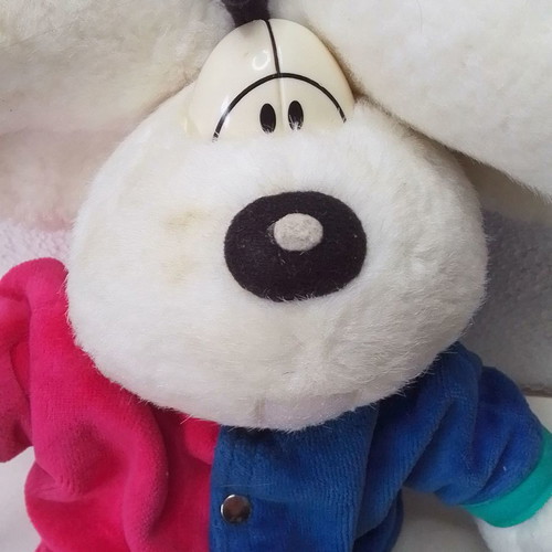 Plush Mouse Diddl Thomas Goletz used, height 33 cm