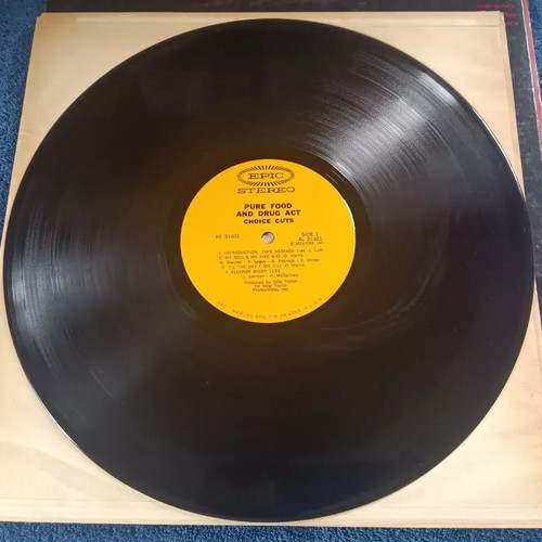 Pure Food And Drug Act Choice Cuts LP used, rock