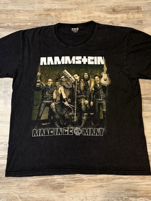 Rammstein Made in Germany band T-shirt 2XL used, black cotton