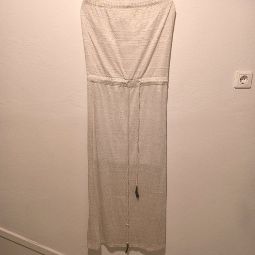 Maxi summer dress BSB beige like new with gold glitter