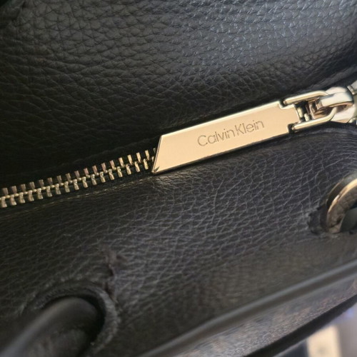 Calvin Klein leather handbag like new, black and brown