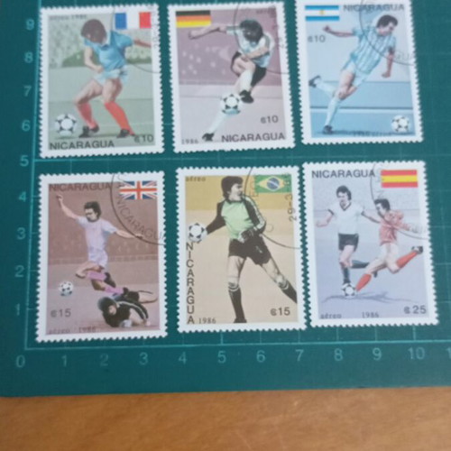 Nicaragua 1986 Football World Cup Stamps like new