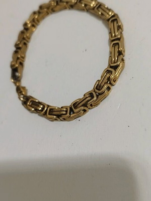 Gold-plated chain bracelet like new stainless steel