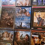  Ταινίες DVD Εποχής Συλλογή ταινιών Υπερπαραγωγής 9 ταινίες 13 DVD πωλούνται πακετο όλα μαζί.