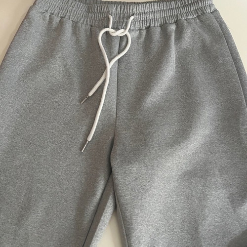 Grey suit set like new, S, polyester with stripes