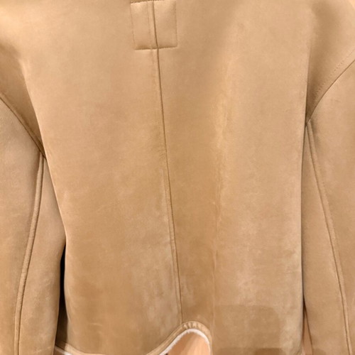Zara Honey Short Coat With Fur Lining Like New