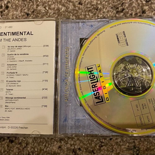 Milonga CD authentic, excellent condition, music from the Andes