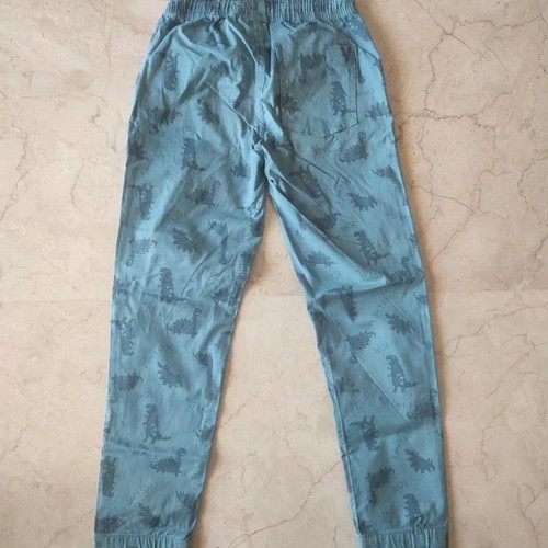 Jogger pants with dinosaurs size 10Y 140 cm like new, blue