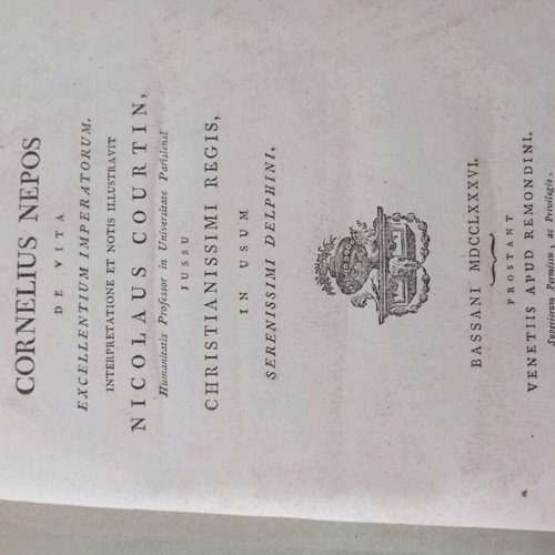 Antique book from 1785 used, written in Latin