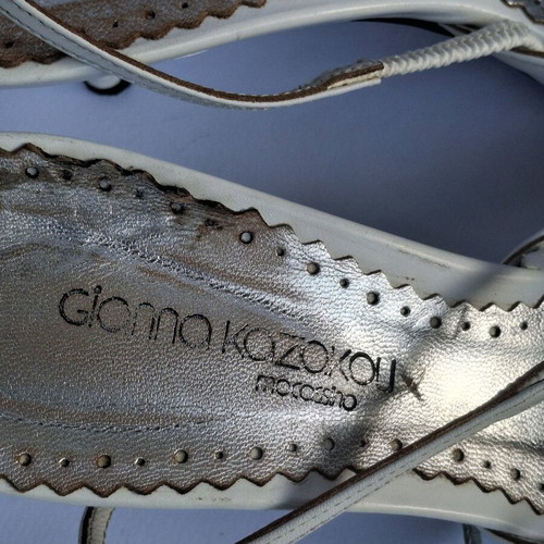 Gianna Kazakou leather pumps size 38 like new white