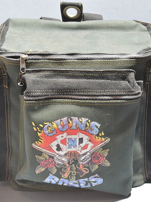 Vintage Guns n Roses backpack like new, canvas